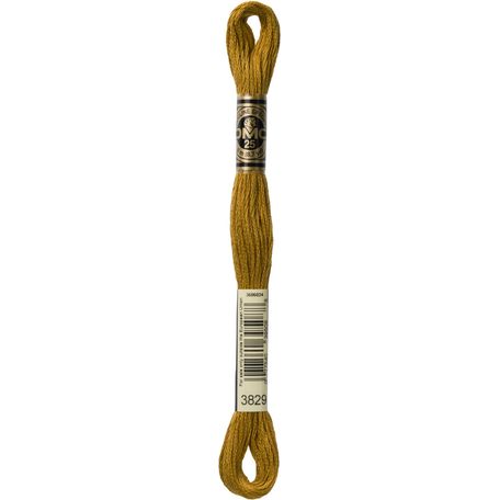 DMC: Mouliné Special 25: Colour 3829: Stranded Cotton: 8m