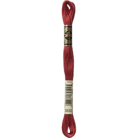 DMC: Mouliné Special 25: Colour 3830: Stranded Cotton: 8m