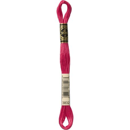 DMC: Mouliné Special 25: Colour 3832: Stranded Cotton: 8m