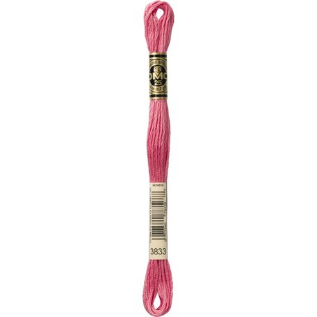DMC: Mouliné Special 25: Colour 3833: Stranded Cotton: 8m