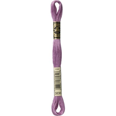 DMC: Mouliné Special 25: Colour 3836: Stranded Cotton: 8m