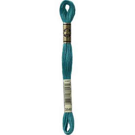 DMC: Mouliné Special 25: Colour 3848: Stranded Cotton: 8m