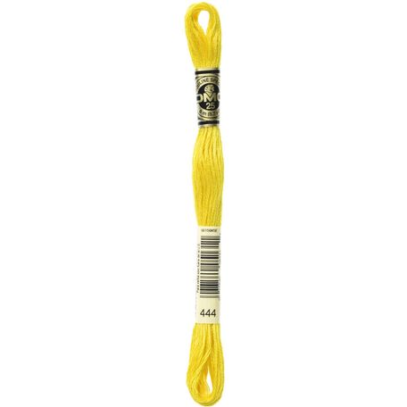 DMC: Mouliné Special 25: Colour 444: Stranded Cotton: 8m