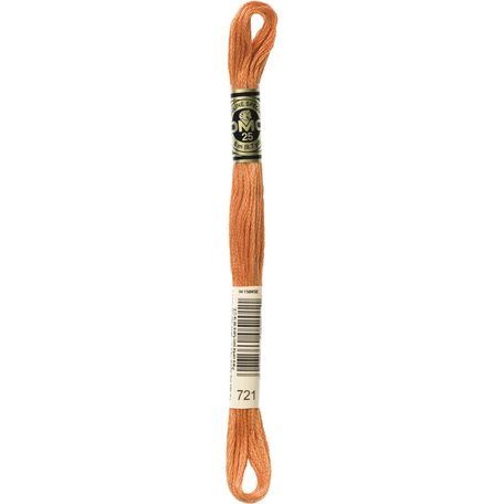 DMC: Mouliné Special 25: Colour 721: Stranded Cotton: 8m