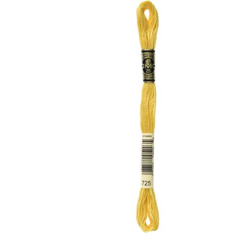 DMC: Mouliné Special 25: Colour 725: Stranded Cotton: 8m
