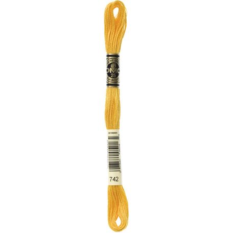 DMC: Mouliné Special 25: Colour 742: Stranded Cotton: 8m