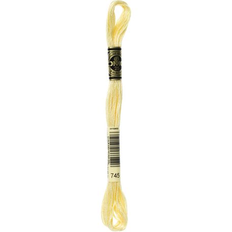 DMC: Mouliné Special 25: Colour 745: Stranded Cotton: 8m