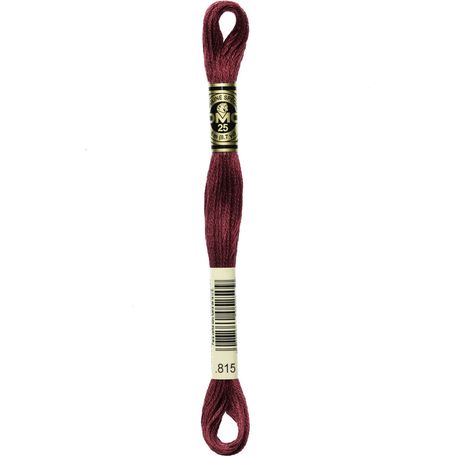 DMC: Mouliné Special 25: Colour 815: Stranded Cotton: 8m