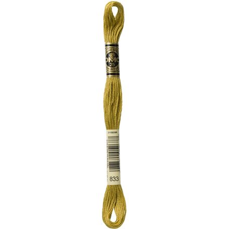 DMC: Mouliné Special 25: Colour 833: Stranded Cotton: 8m