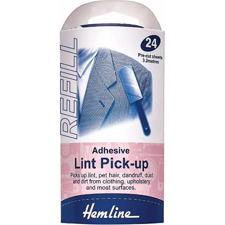 Hemline Adhesive Lint Pick-Up Roller Refill Pack