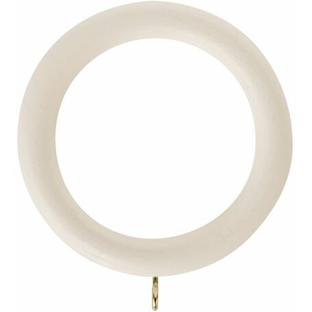 Honister 50mm Linen White Rings (Pack of 4)
