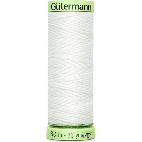 Gutermann White Topstitch Polyester Thread (30m) - Pack of 5