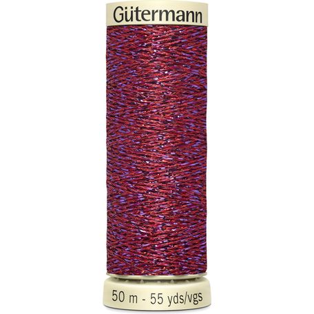 Gutermann Metallic Effect Thread: 50m: Col. 247 - Pack of 5