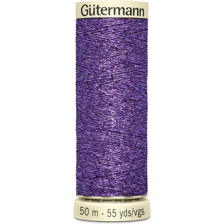 Gutermann Metallic Effect Thread: 50m: Col. 571 - Pack of 5