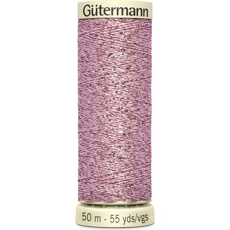 Gutermann Metallic Effect Thread: 50m: Col. 624 - Pack of 5