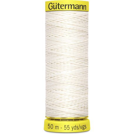 Gutermann Linen Thread: 50m: Col. White - Pack of 5