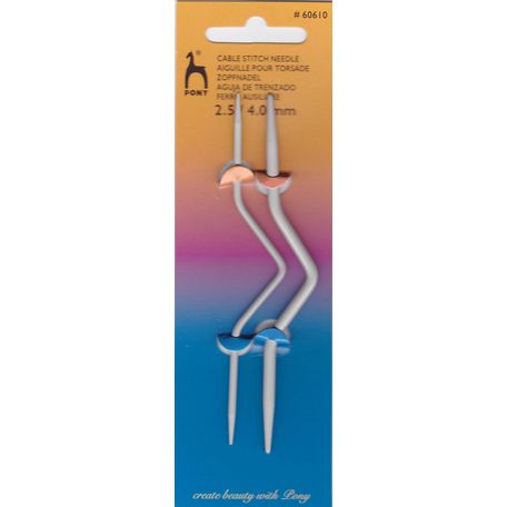 Pony Cable Stitch Needles - Bent (2.5mm / 4mm)