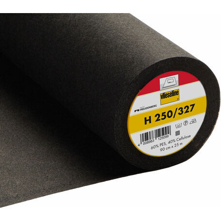 Vlieseline/Vilene Standard Firm Iron-On(H250/327) - 90cm (Charcoal) - Per metre