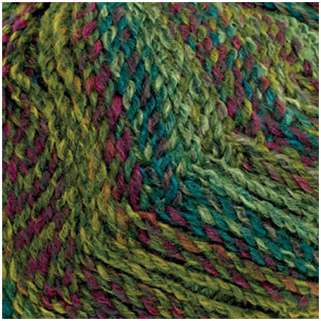 Marble Chunky Yarn - Greens and purples (200g)