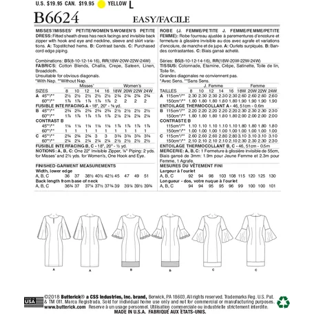 Butterick pattern B6624 from £11.75