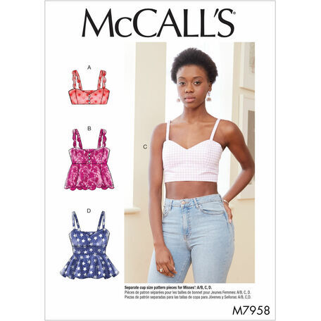 McCall's Pattern M7958: Misses' Tops