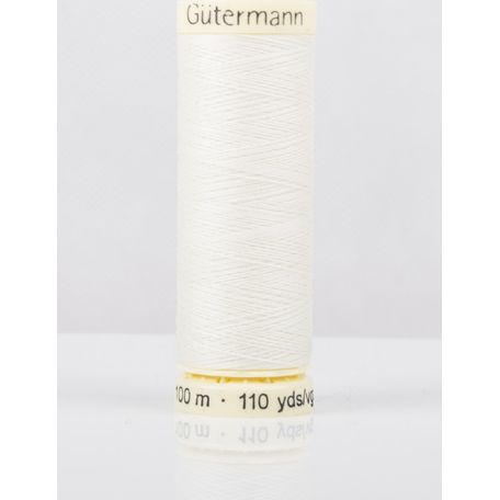Gutermann Bridal White Sew-All Thread: 100m (1) - Pack of 5