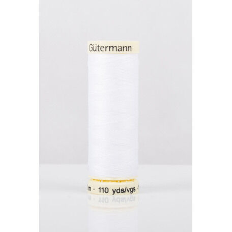 Gutermann White Sew-All Thread: 100m (800) - Pack of 5