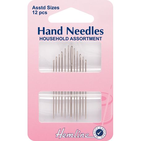 Hemline Household Assorted Needles - 12 Pack - 5 Packs
