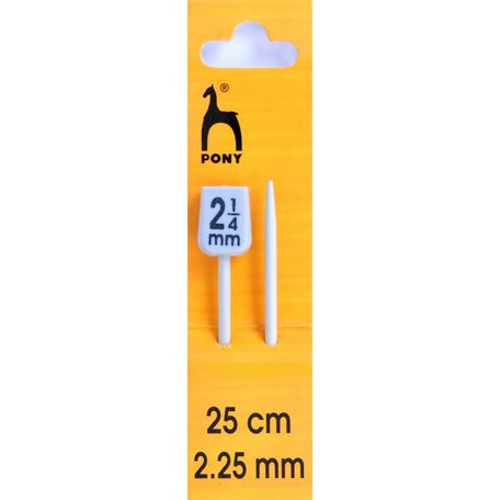 Pony Knitting Needles - 25cm x 2.25mm (Pair)