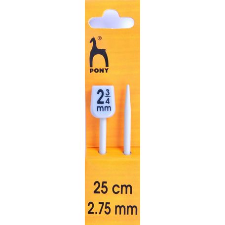 Pony Knitting Needles - 25cm x 2.75mm (Pair)