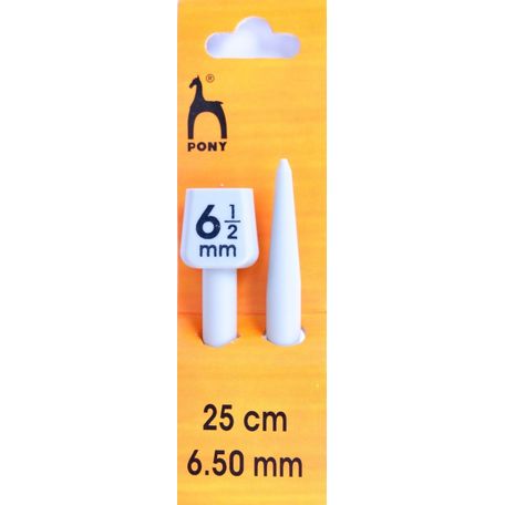 Pony Knitting Needles - 25cm x 6.50mm (Pair)
