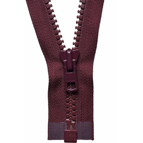 YKK Vislon Heavyweight Open End Zip - Burgundy (71cm)