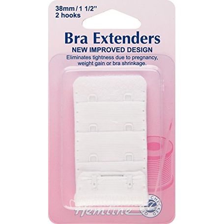 Hemline Bra Extenders - White (38mm)
