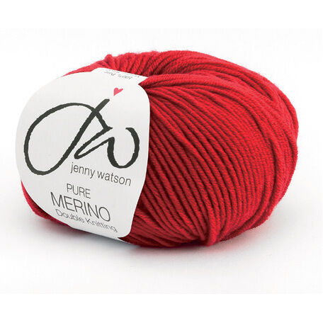 Jenny Watson Pure Merino Yarn - Ruby (50g)